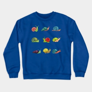 Snail Shells Colorful Collection Crewneck Sweatshirt